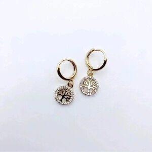 Petit Tree of Life Hoops Earrings